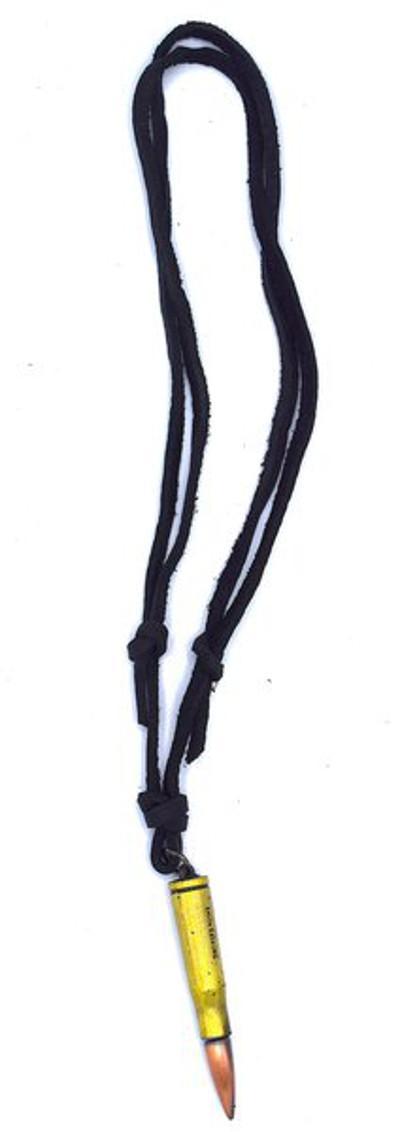 Bullet leather necklace