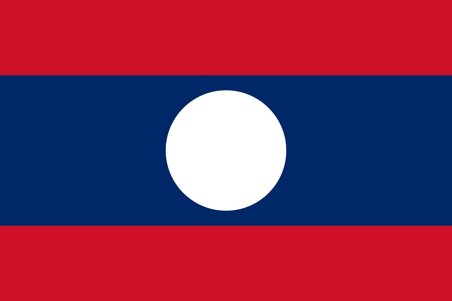 Laos flagga –  produktbild – Hiprock