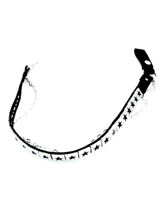 Läder byxkedja med stjärnor –  produktbild – Hiprock