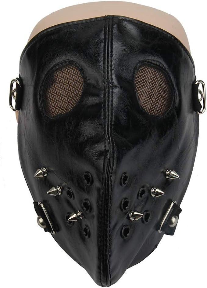 Lädermask med nitar –  produktbild – Hiprock