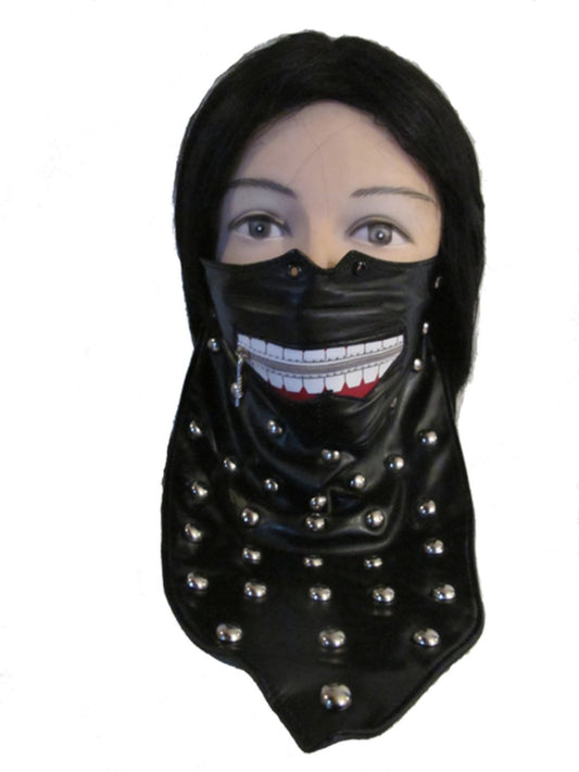 Nahkahuivi pyöreillä nastoilla Moottoripyörä