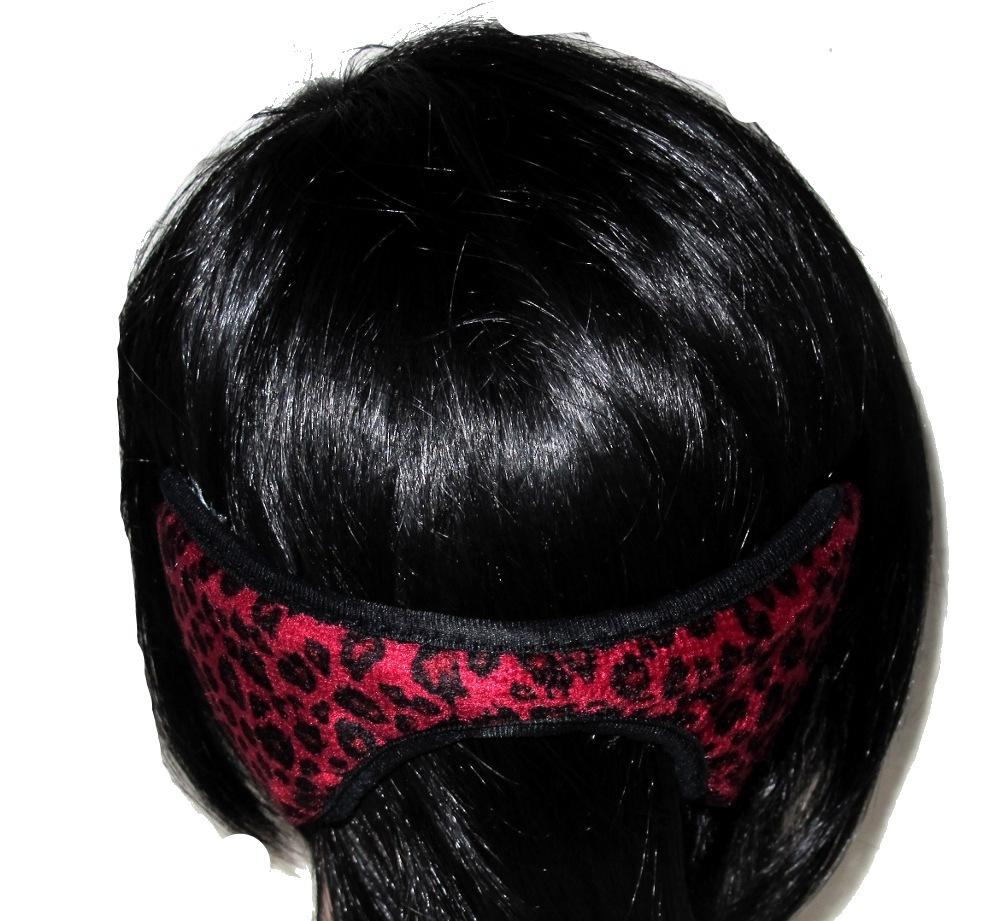 Leopard red ear muffs