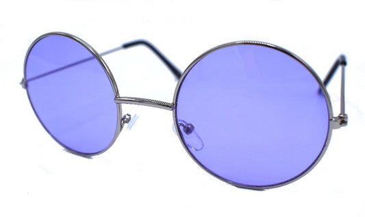 Lila runda solglasögon –  produktbild – Hiprock