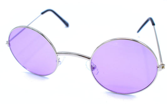 Purple round sunglasses