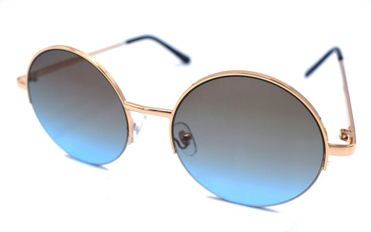 Ljusblåa runda solglasögon –  produktbild – Hiprock