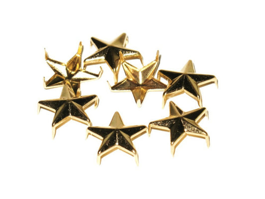 Lösa Nitar - Guldfärgade stjärnor –  produktbild – Hiprock