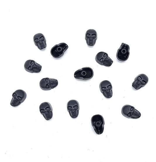 Loose Rivets - Black Skull - 25 pieces