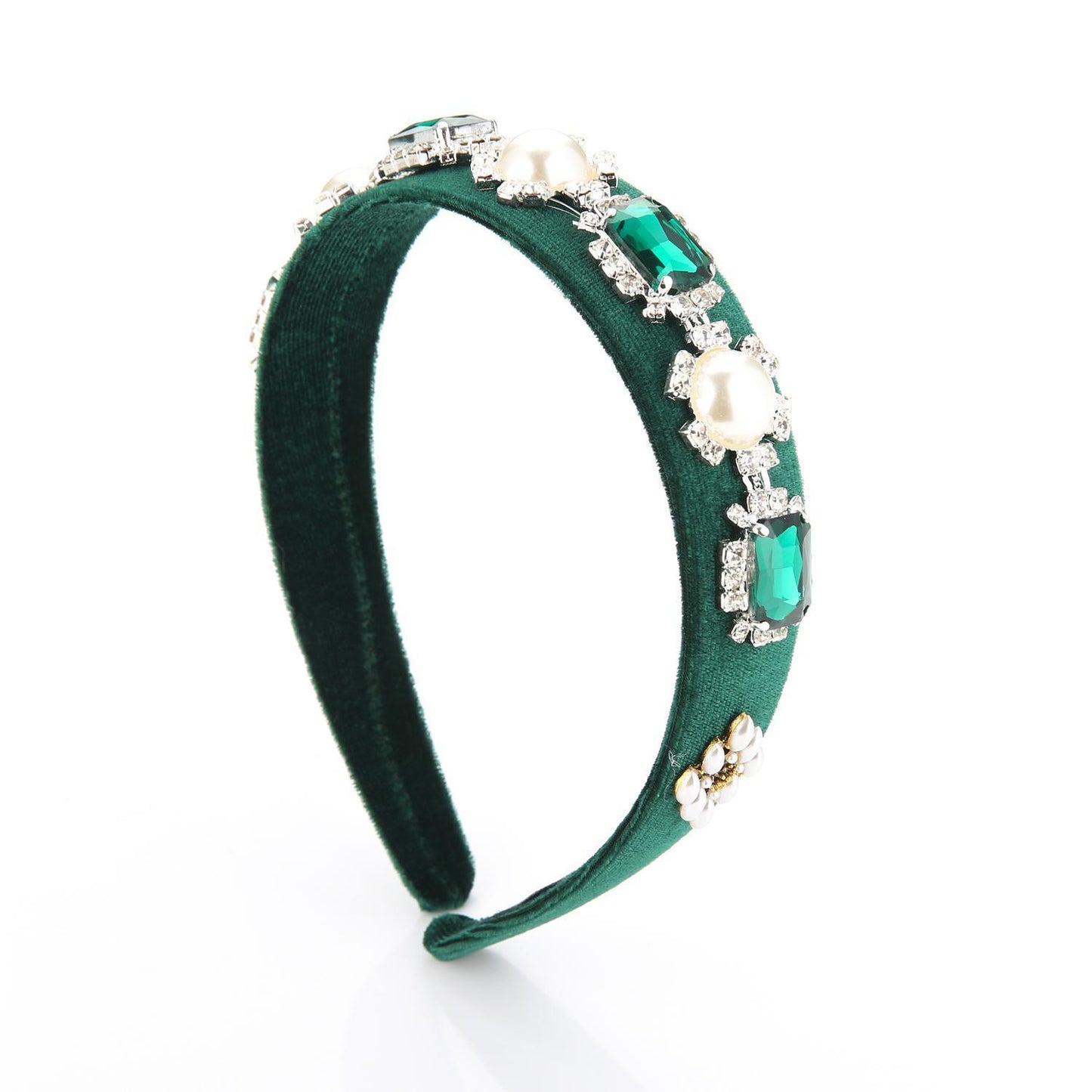 Luxurious tiara with hand-mounted crystals