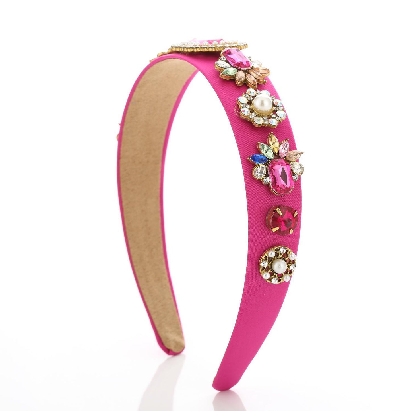 Luxurious tiara with hand-mounted crystals