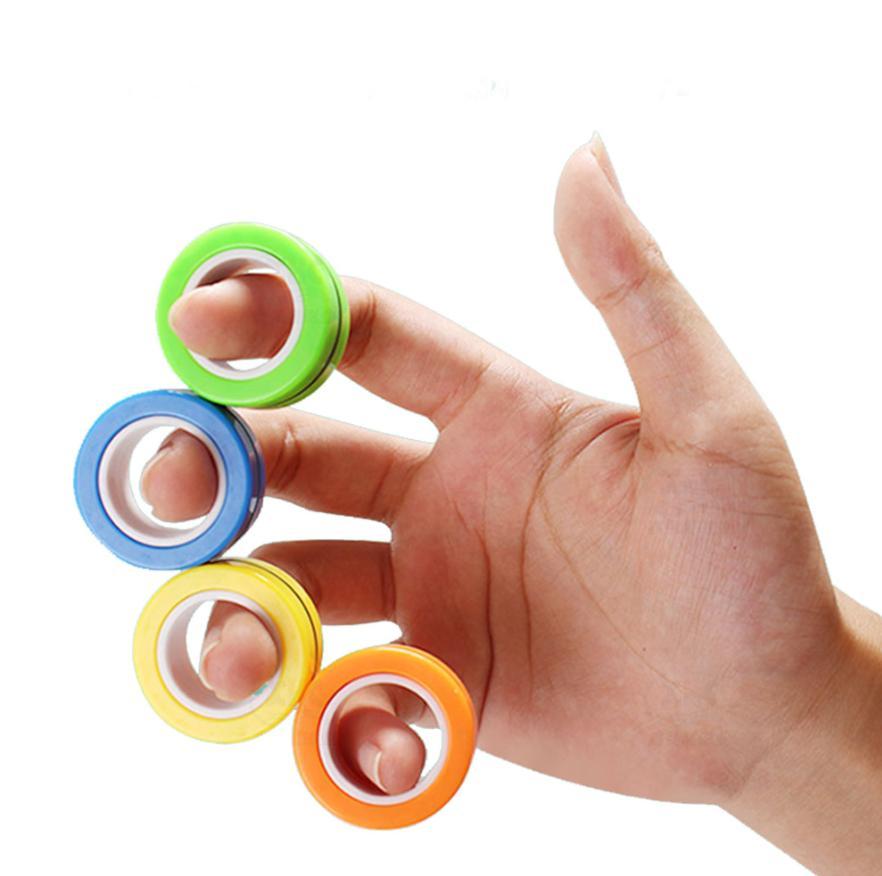 Magnetiska Ringar / Fidget Toys - Magnetkulor  Anti stress gul –  produktbild – Hiprock