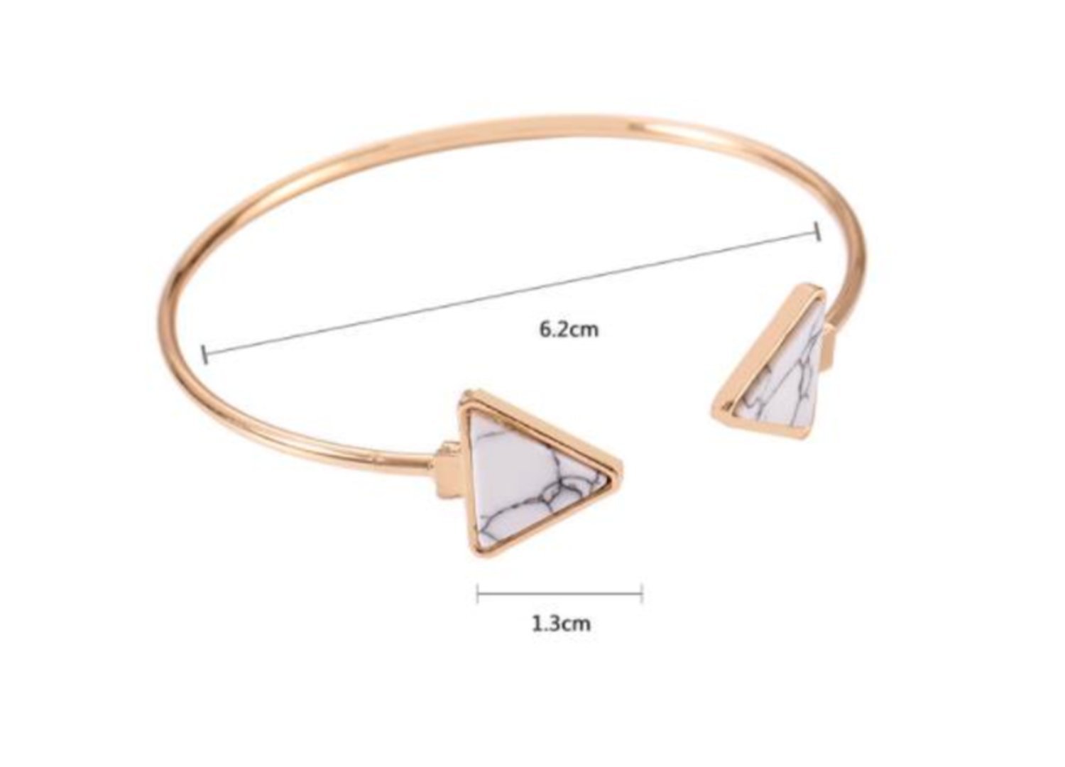 Marmor armband vit –  produktbild – Hiprock