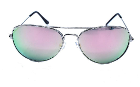 Midnight Pilot Sunglasses - Pink Mirror