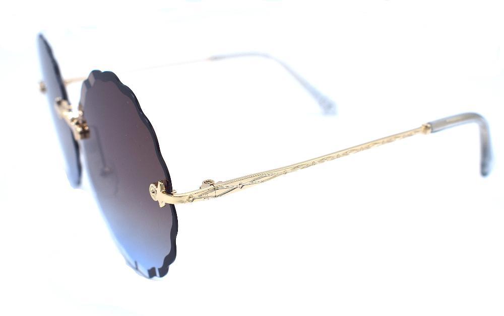 Mörk/blåa runda solglasögon –  produktbild – Hiprock