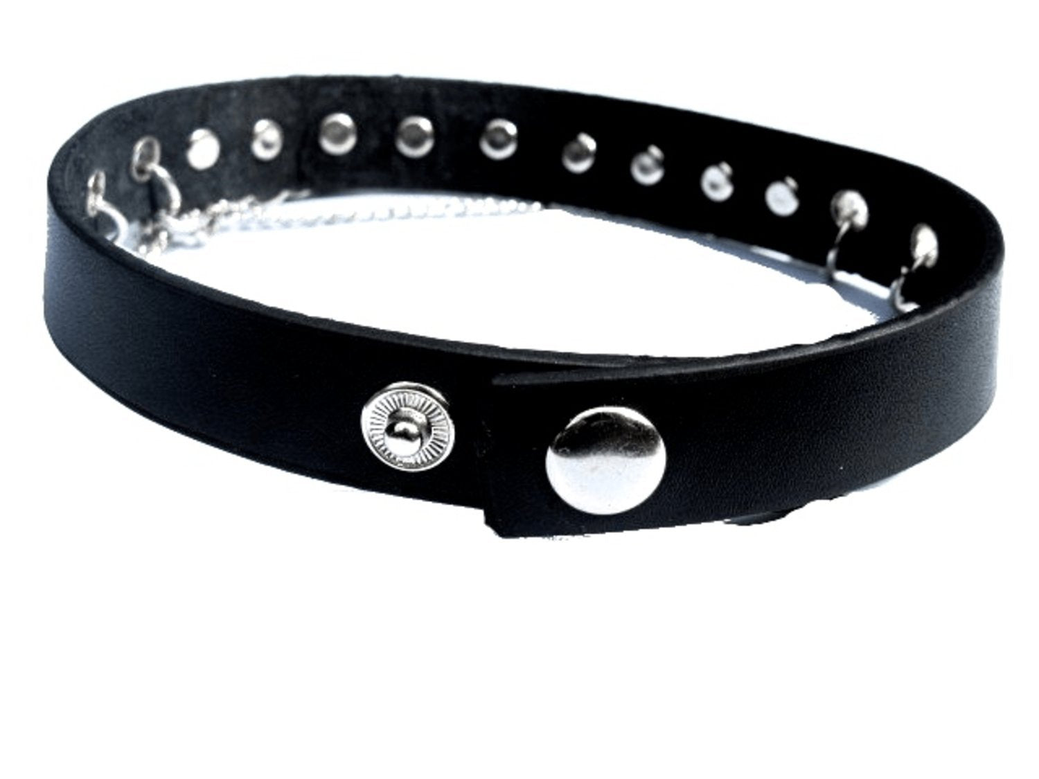 Nithalsband med spike nitar och kedjor –  produktbild – Hiprock