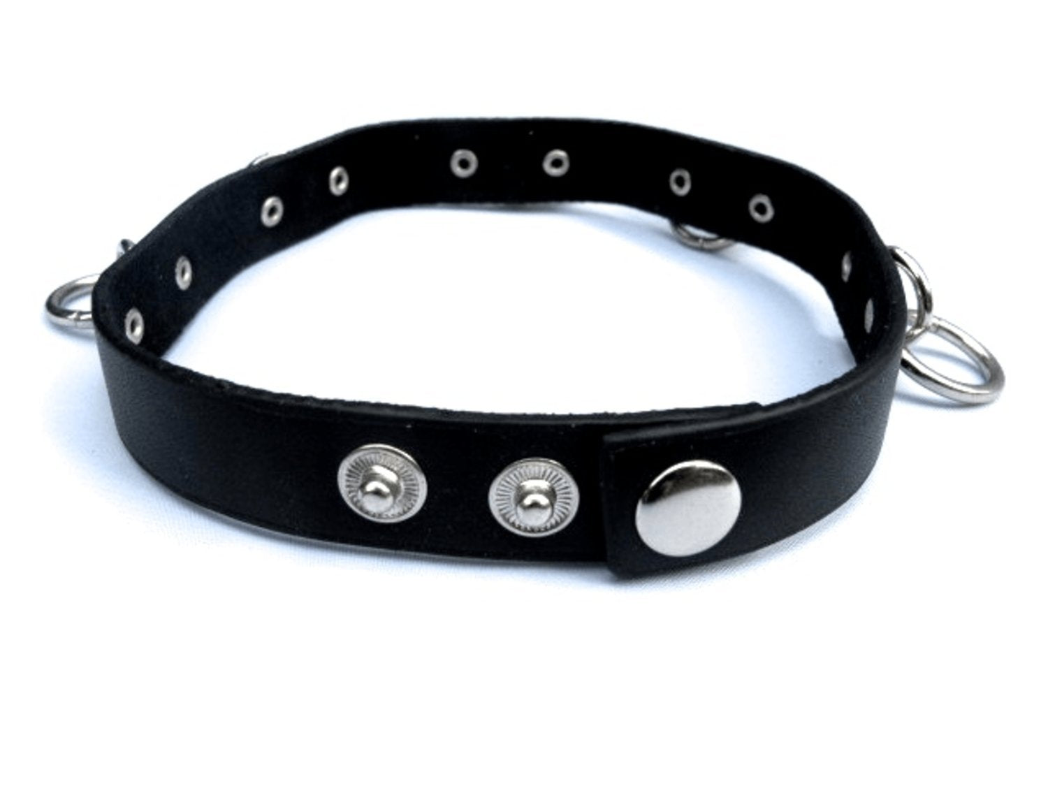 Nithalsband - silverfärgade ringar –  produktbild – Hiprock