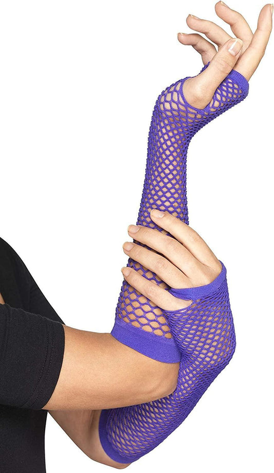 Näthandskar - Lång Lila –  produktbild – Hiprock