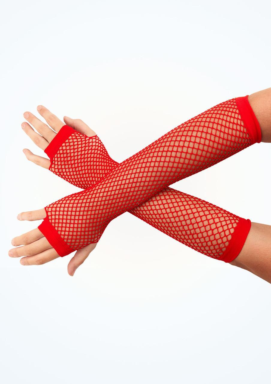 Näthandskar - Lång Röd –  produktbild – Hiprock