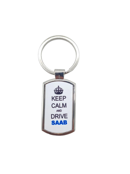 Nyckelhållare Keep calm and drive SAAB - Nyckelring –  produktbild – Hiprock