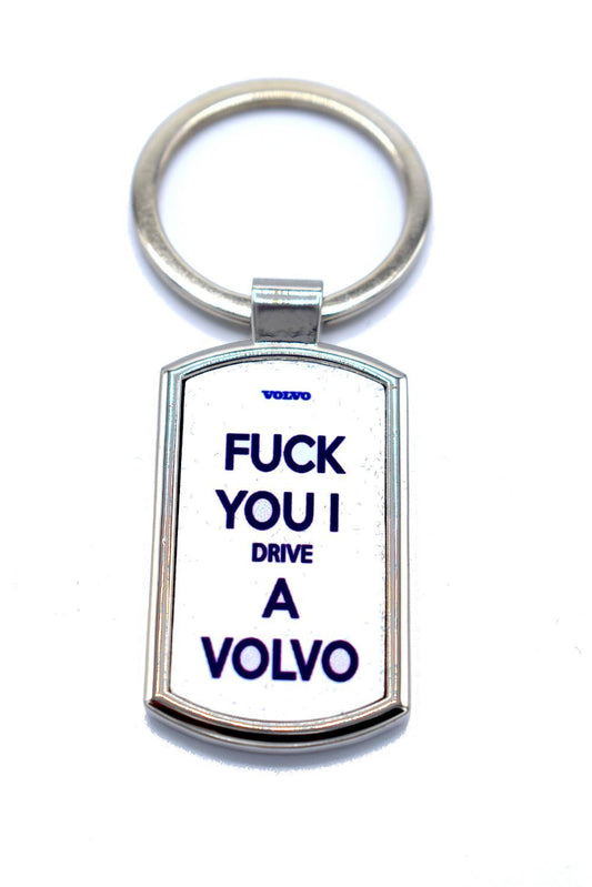 Nyckelring - F you i drive a Volvo –  produktbild – Hiprock