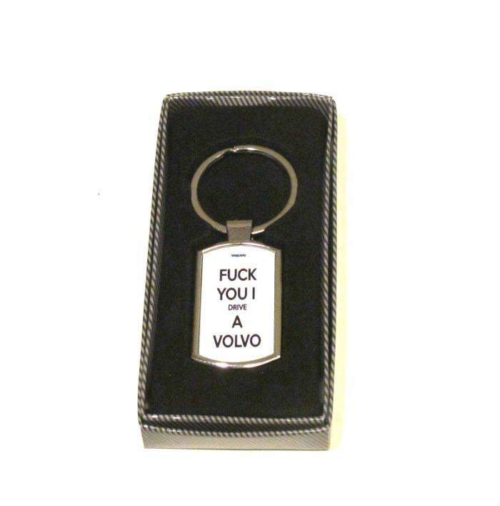 Nyckelring - F you i drive a Volvo –  produktbild – Hiprock
