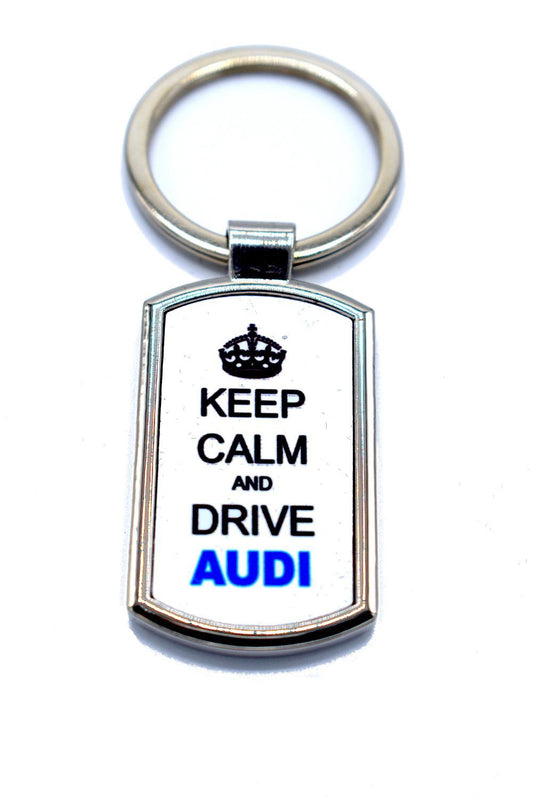 Nyckelring - Keep calm and drive Audi –  produktbild – Hiprock