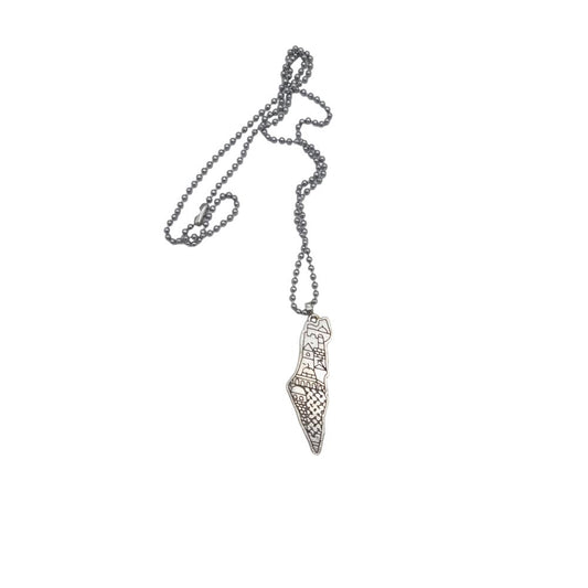 Palestina karta halsband –  produktbild – Hiprock