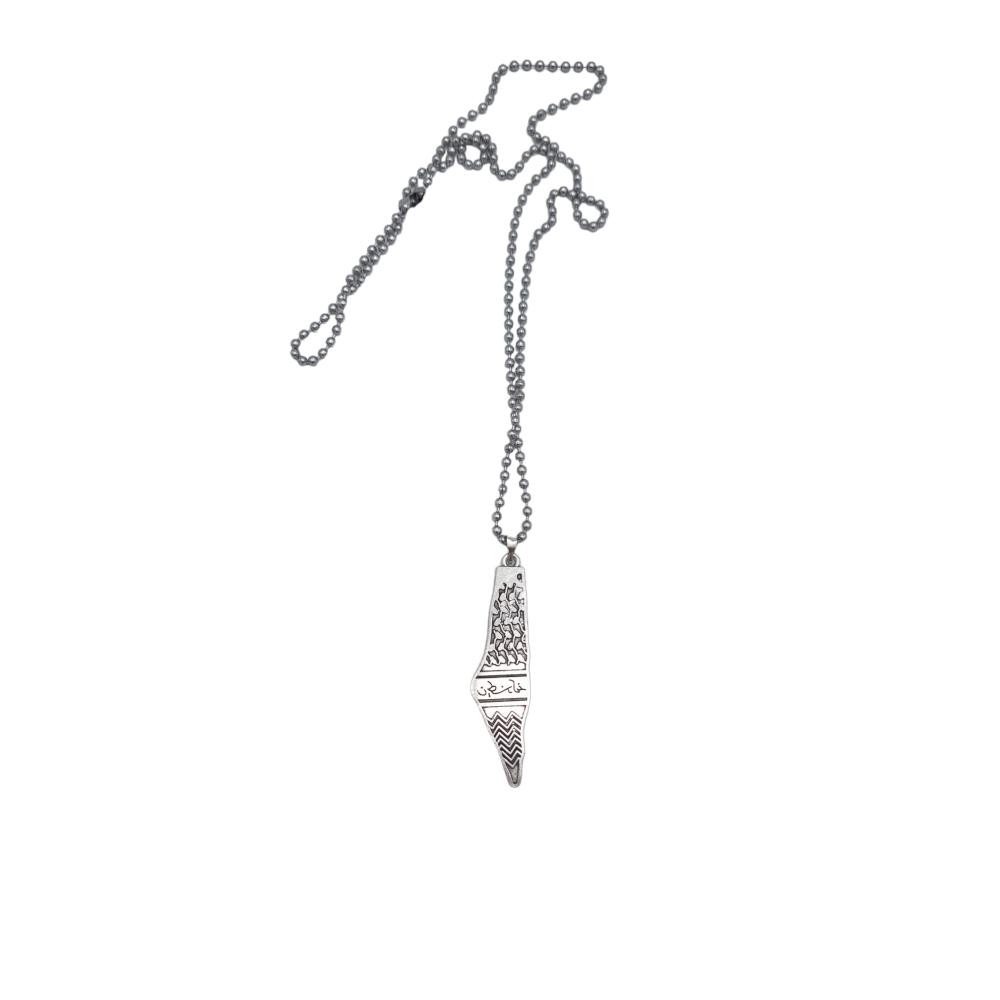 Palestina karta halsband –  produktbild – Hiprock