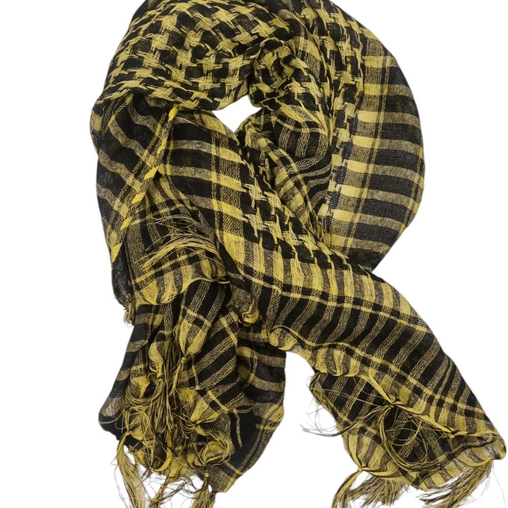 Palestinasjal gul och svart - sjal –  produktbild – Hiprock