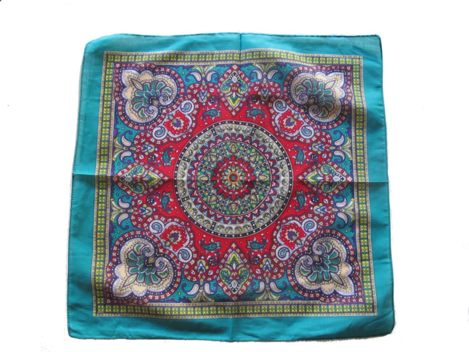 Pattern Grön Bandana Motorcykel Scarf –  produktbild – Hiprock