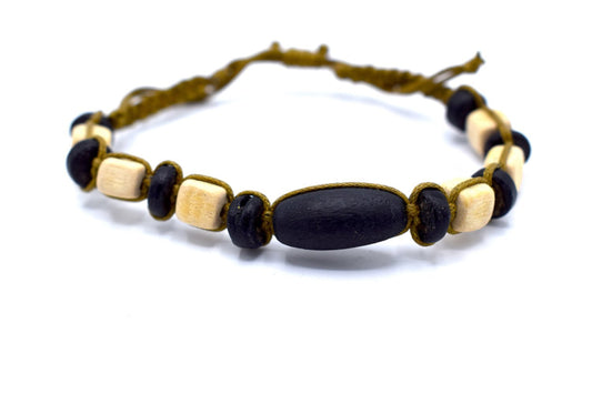 Pearl bracelet Black/White