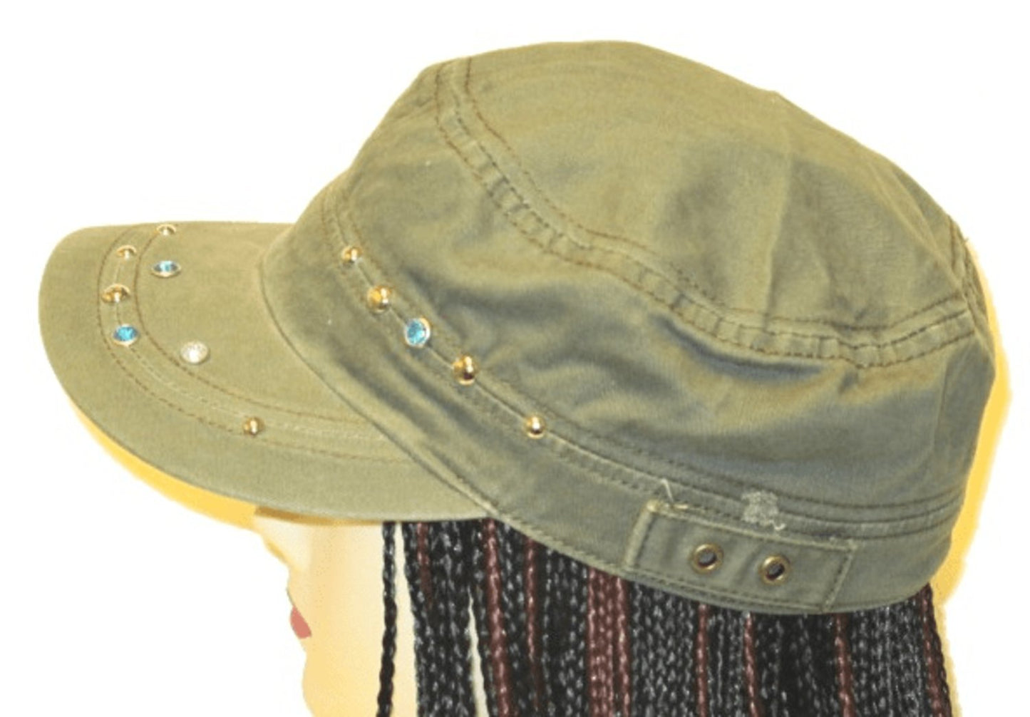 Kapinallisten lippis - sotilaallinen vihreä