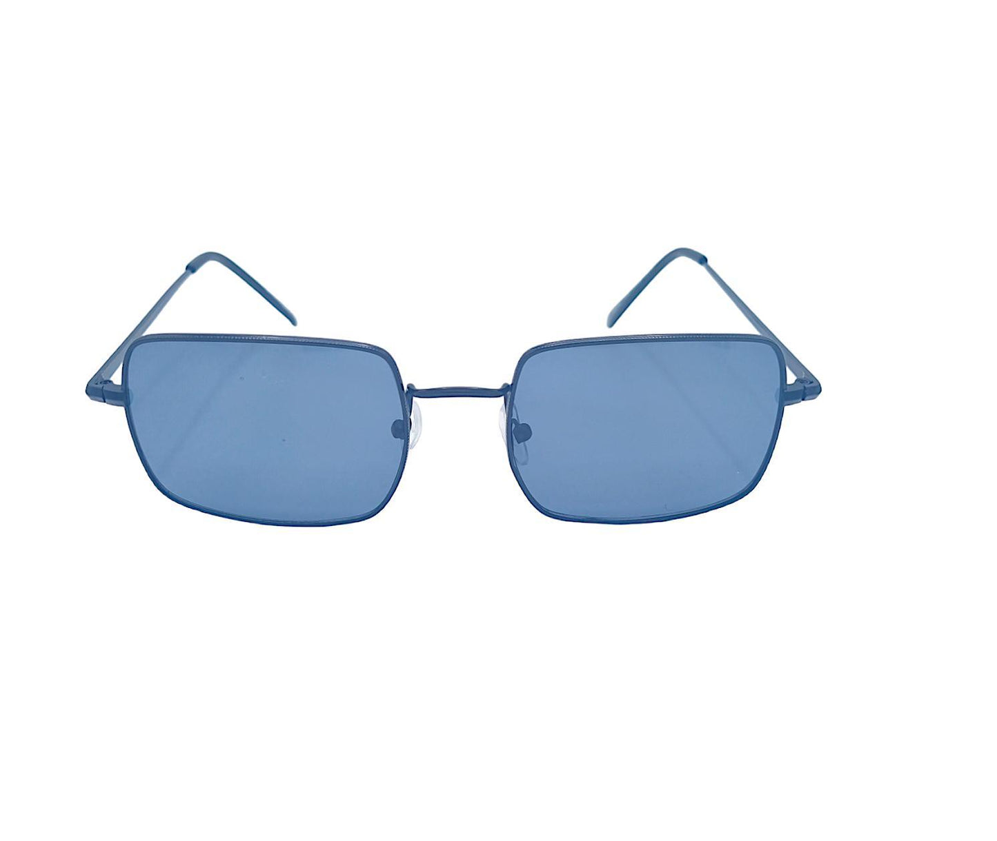 Rectangular Retro Sunglasses - Black