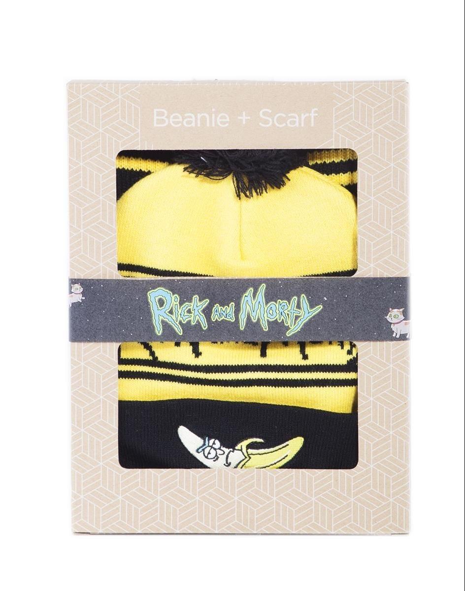 Rick and Morty hattu ja huivi (lahjasetti)