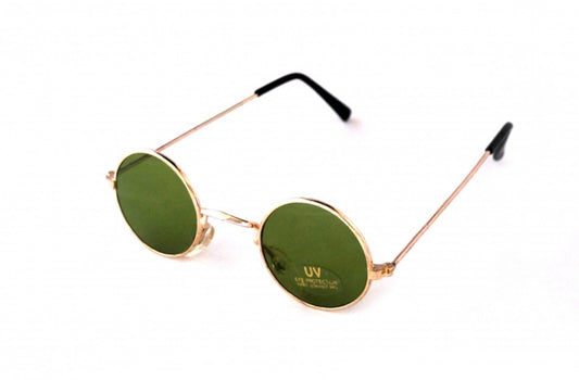 Roliga runda gröna glasögon linser-mini –  produktbild – Hiprock