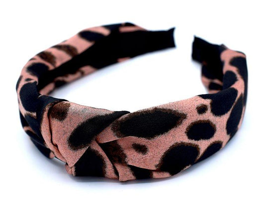 Rosa Leopard Diadem - tygklätt –  produktbild – Hiprock