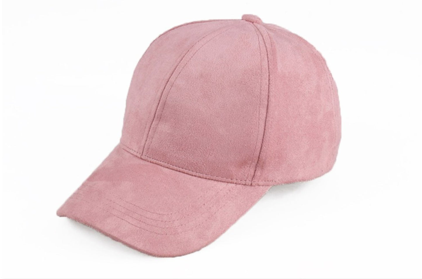Pink suede cap