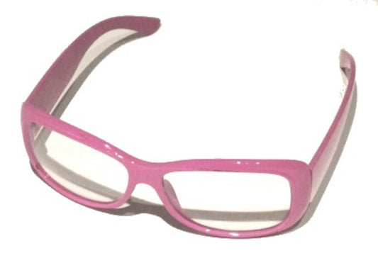 Pink clear glasses