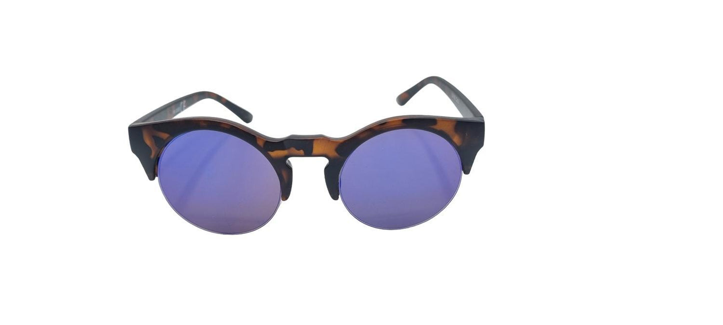 Round Leopard sunglasses