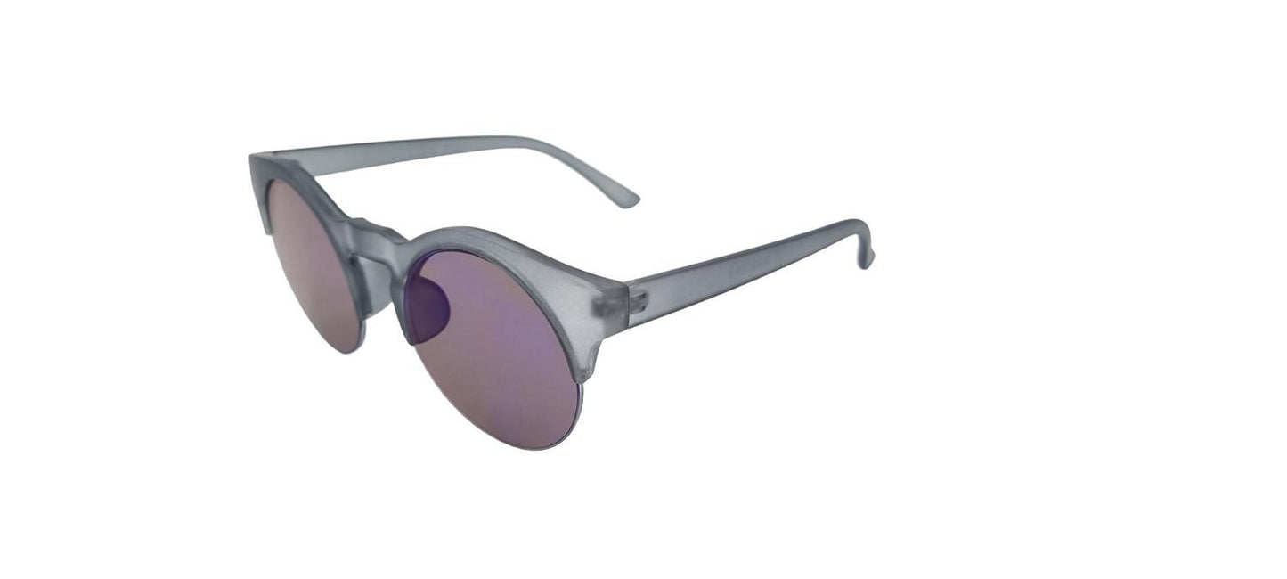 Round blue sunglasses