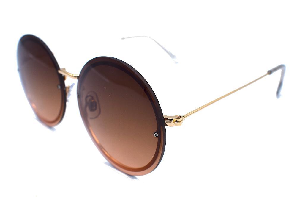 Round brown/pink sunglasses