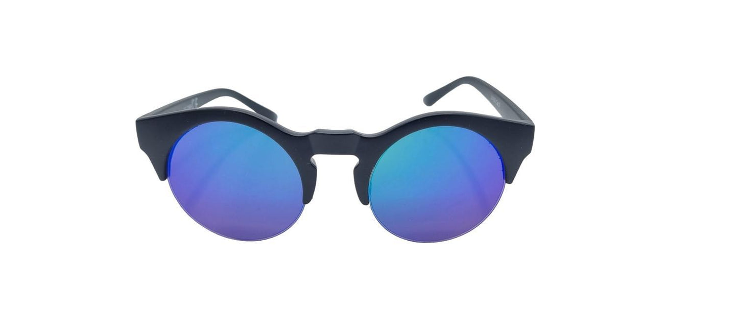 Round reflective sunglasses
