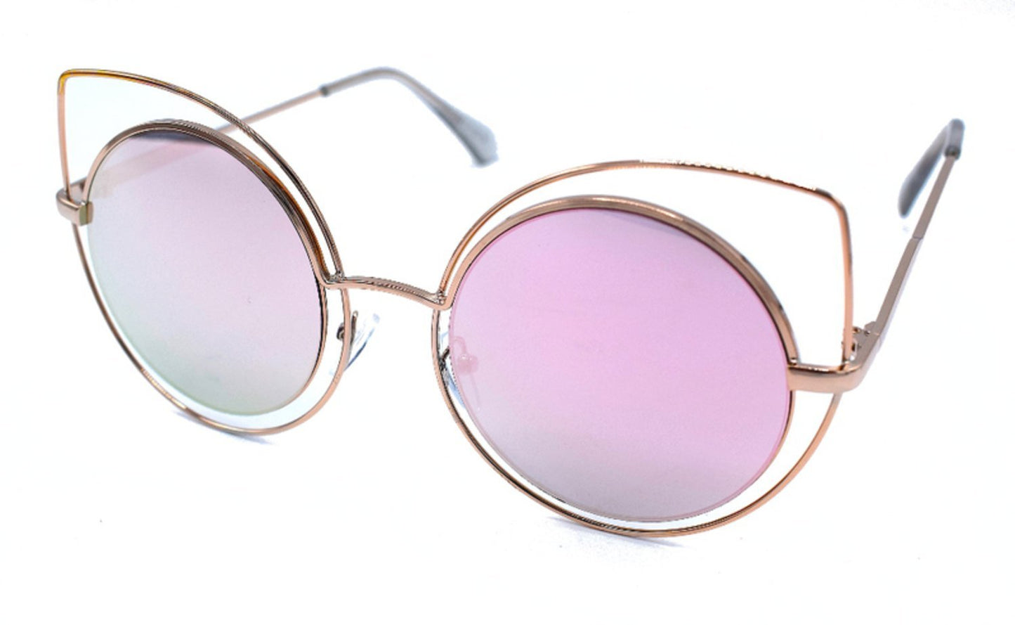 Round pink sunglasses