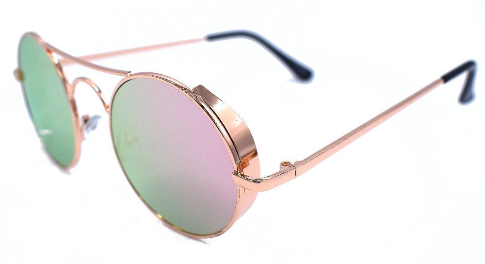 Round sunglasses - Pink/green