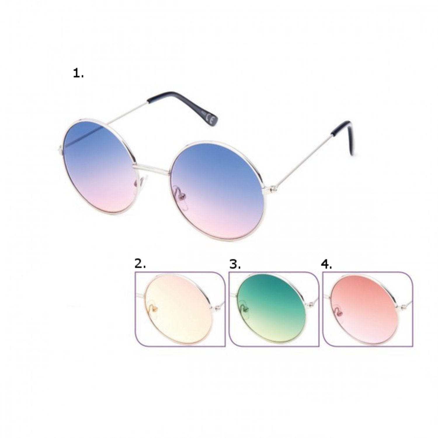 Runda solglasögon –  produktbild – Hiprock