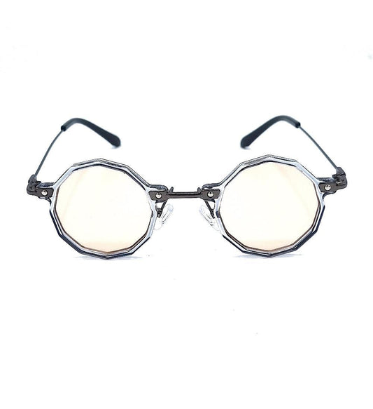 Pyöreät aurinkolasit - läpinäkyvät kehykset