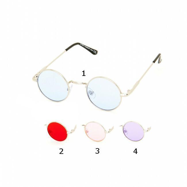 Runda solglasögon lila –  produktbild – Hiprock