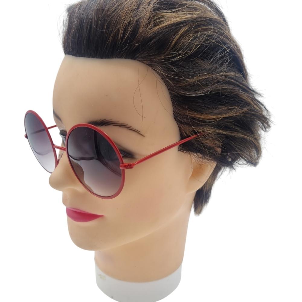 Pyöreät aurinkolasit oranssit kehykset