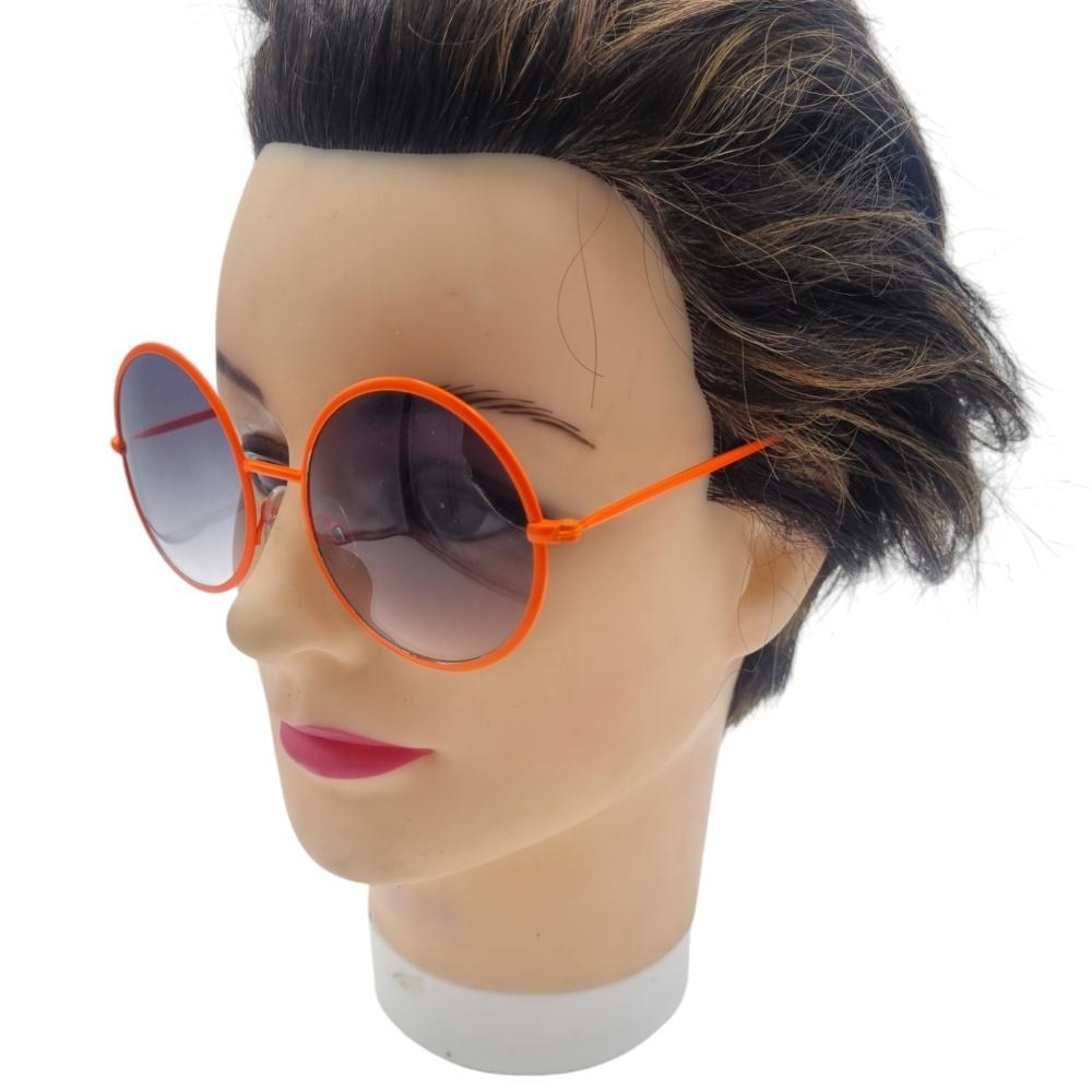 Pyöreät aurinkolasit oranssit kehykset