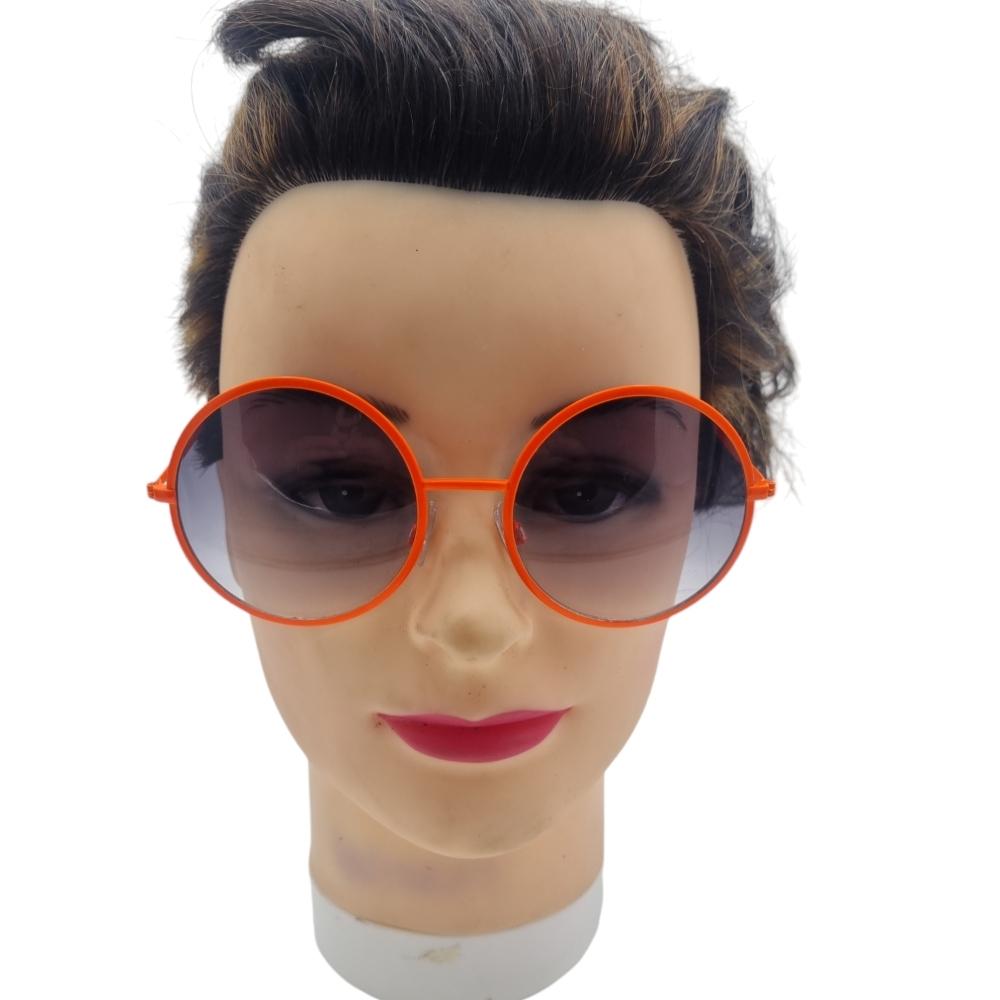 Pyöreät aurinkolasit oranssit kehykset