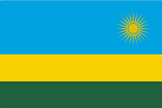Rwanda flagga –  produktbild – Hiprock